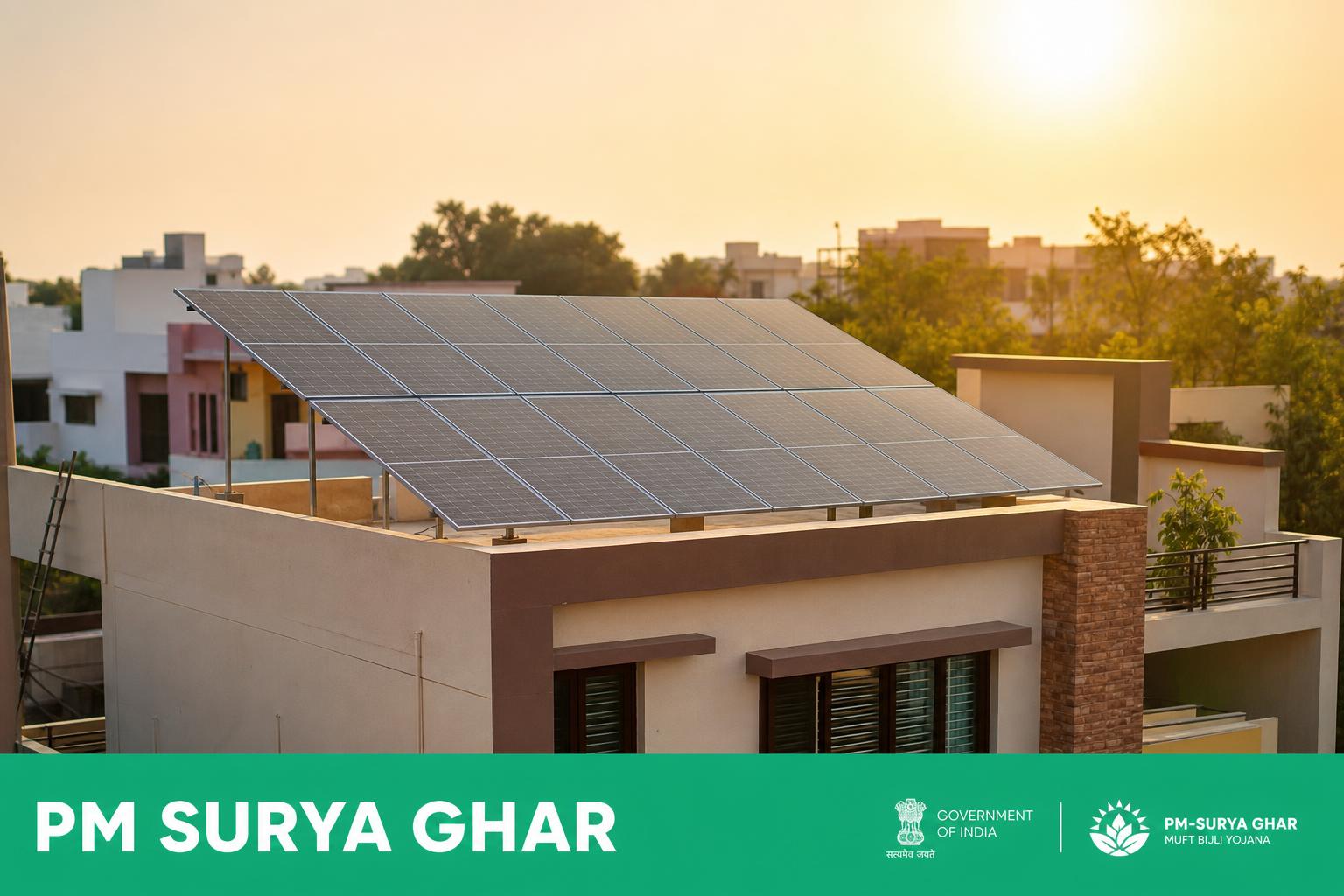 Indian rooftop solar installation eligible under PM Surya Ghar Muft Bijli Yojana